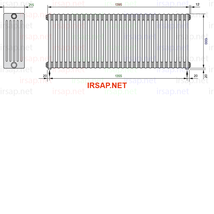 Радиатор IRSAP Tesi 61000/31 T16 CL 01